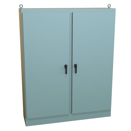 Hammond 3 Point Latch with Padlock Handle Electrical Enclosures, 90 in H, 20 in D, 72 in W HN4FS907220